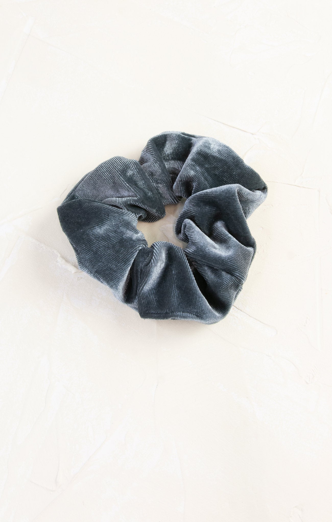 Shop At Grace, Madelyn Velvet Scrunchy, grey, velvet scrunchie