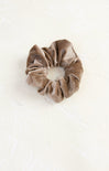 Shop At Grace, Madelyn Velvet Scrunchy, beige, velvet scrunchie