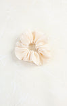 Shop At Grace, Maisey Pleated Scrunchy, ivory pleated