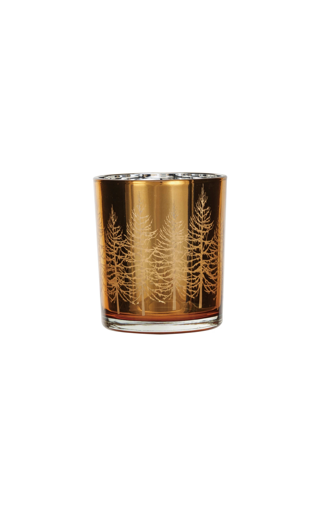 Shop At Grace, Mercury Glass Votive W/ Trees