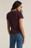 Shop At Grace, Z-Supply, Modern Slub Tee, berry wine, short sleeved tee