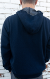 Shop At Grace, Oversized Niantic Knit Hoodie, navy, hoodie, unisex fit, knit hoodie