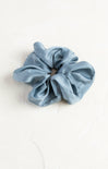 Shop At Grace, Poppy Simple Satin Scrunchie, blue