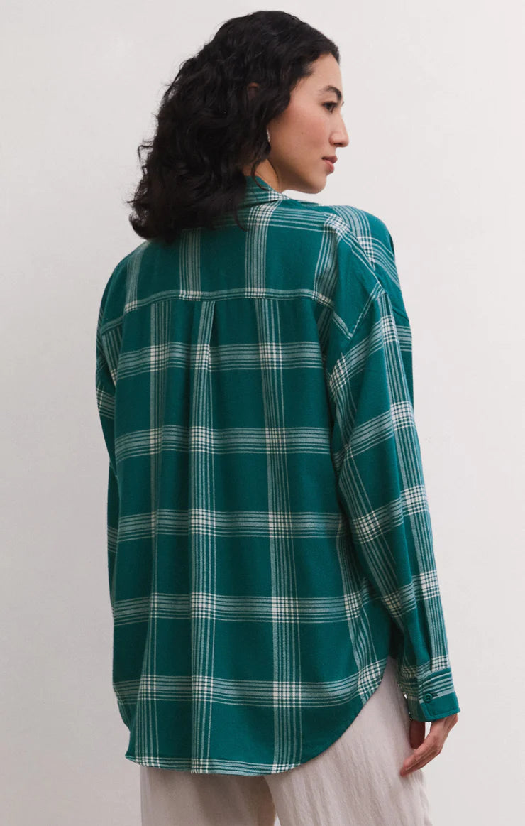 River Plaid Button Up