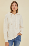 Shop At Grace, Scout Knit Hoodie, oatmeal, hood, full length, heathered fabric, drawstring hoodie