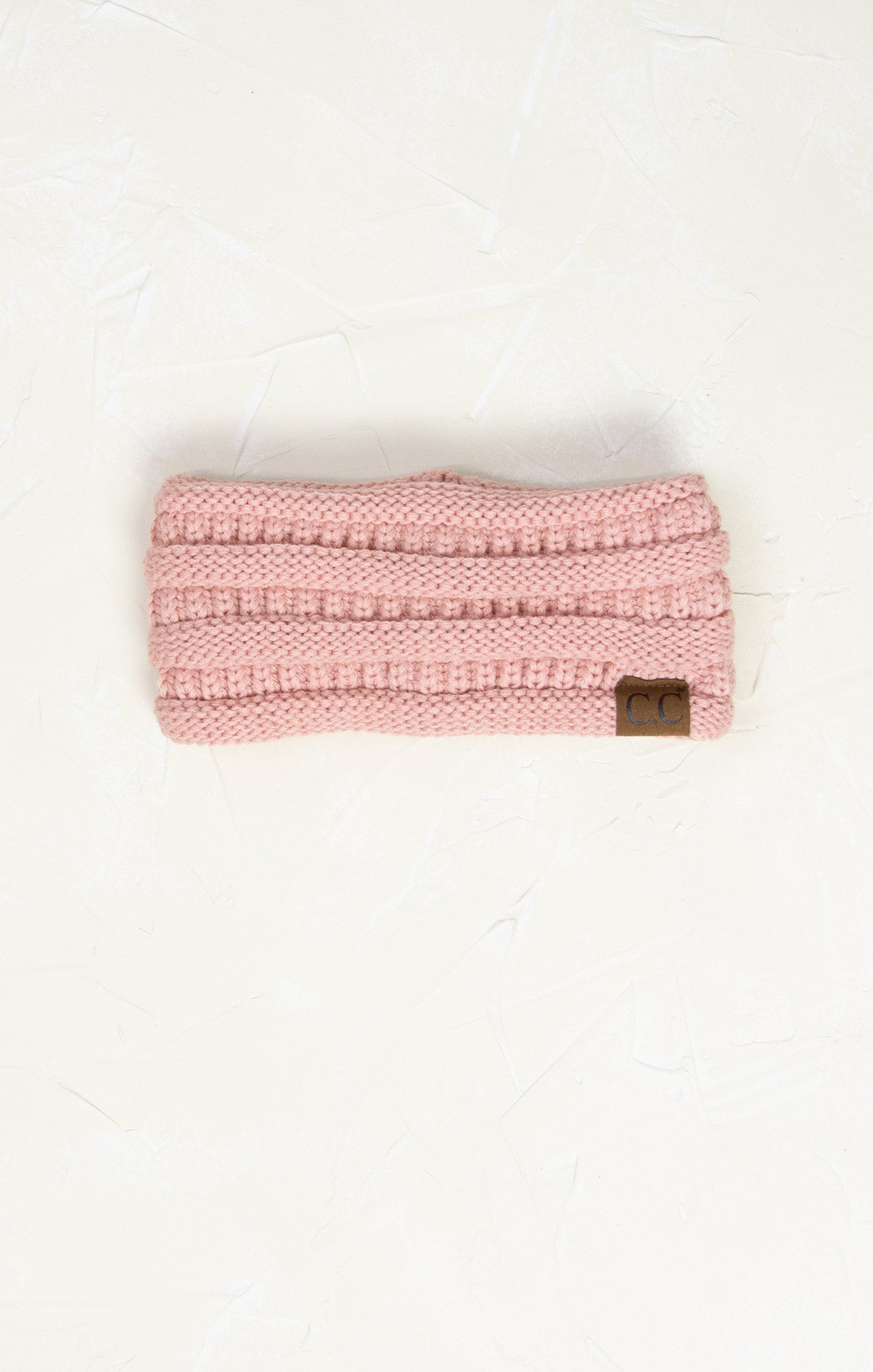 Shop At Grace, Solid Ribbed Headwrap, Indi pink, ribbed with cable knit detail, head wrap