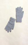 Solid Touch Gloves, product photo, colored tips, grey