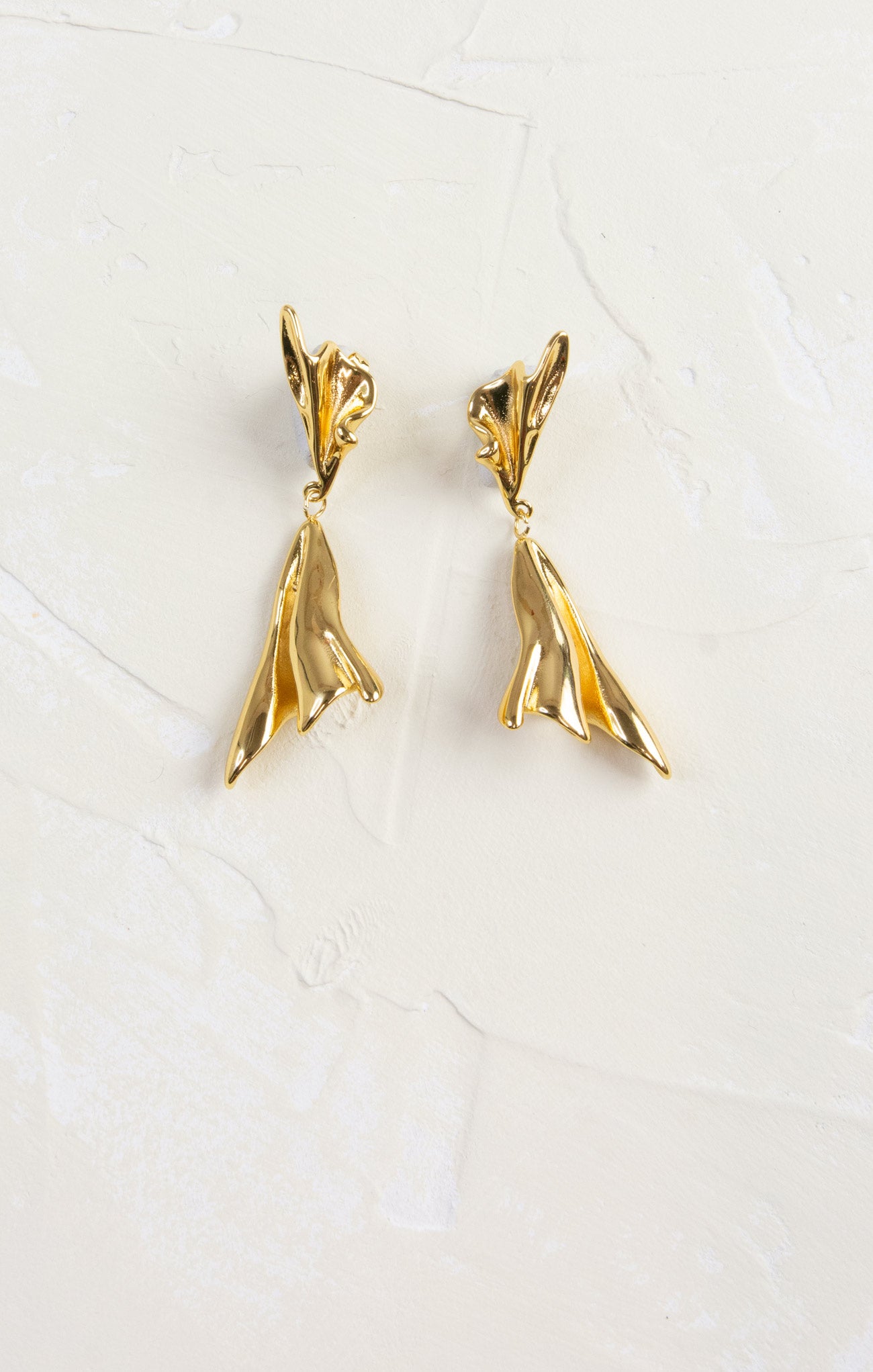 Shop At Grace, Textured & Wavy Geo Earrings, gold