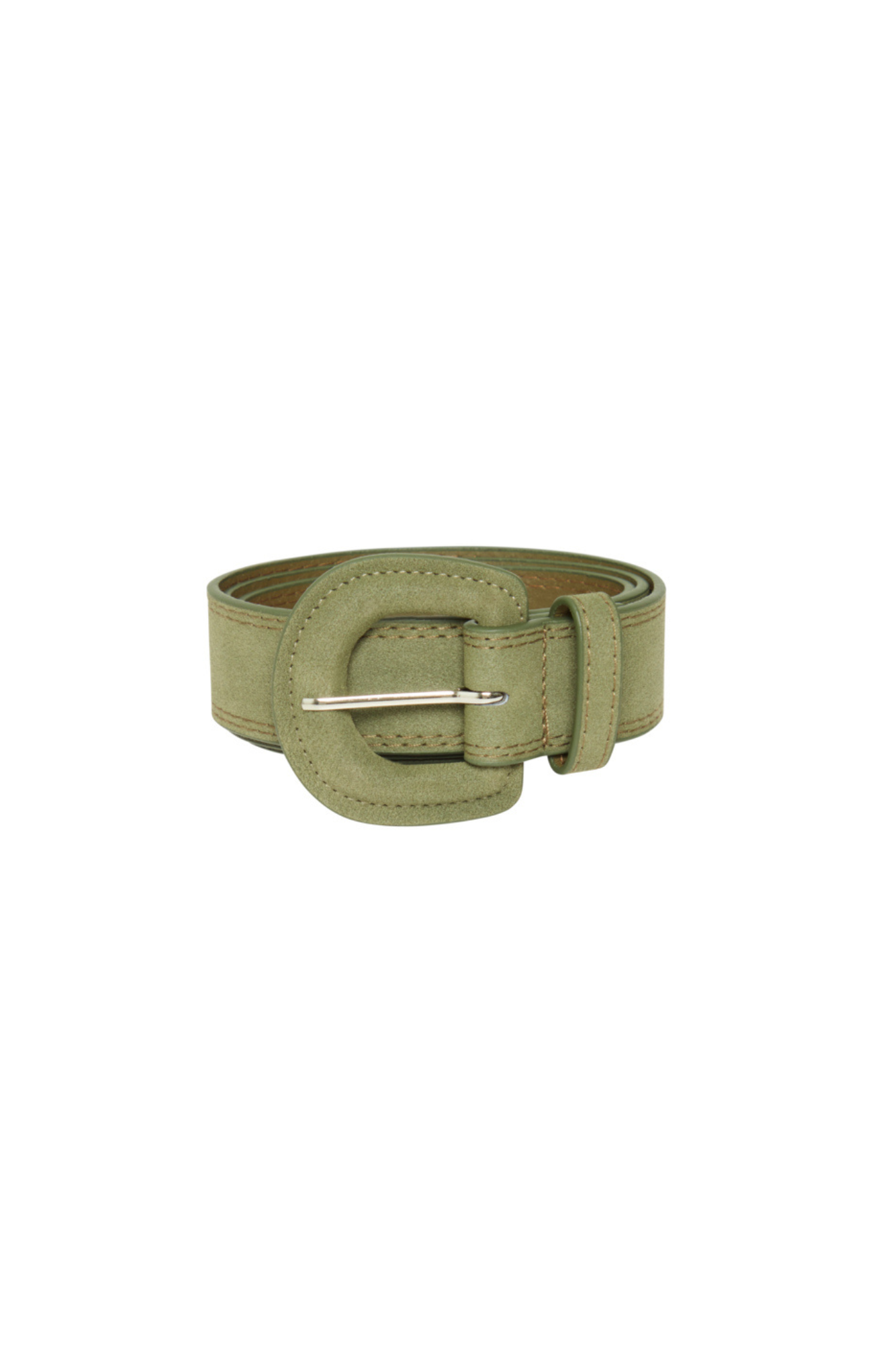 Kitty Belt, olive green, olive night, faux suede, belt