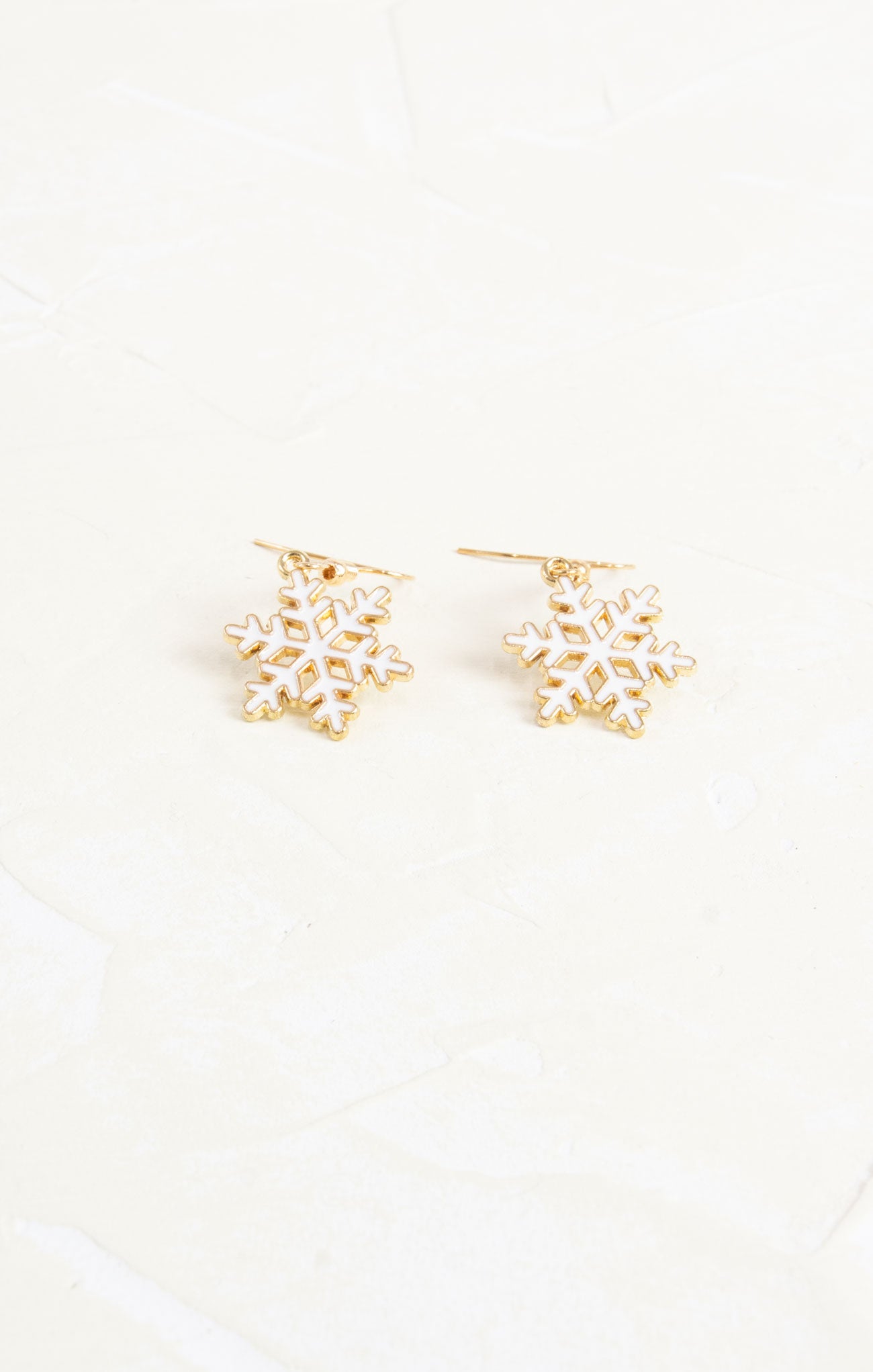 Shop At Grace, White Snowflake Earrings, hang down earrings, holiday, christmas winter 