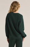 Shop At Grace, Z-Supply, Boyfriend Sweatshirt, Cyprus green, long sleeve, crewneck, round neck