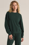 Shop At Grace, Z-Supply, Boyfriend Sweatshirt, Cyprus green, long sleeve, crewneck, round neck