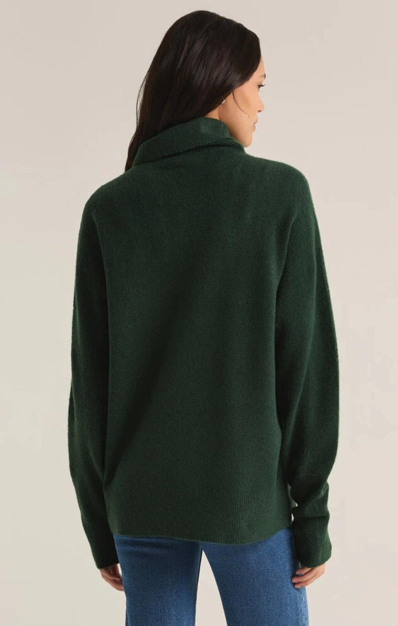 Shop At Grace, Z-Supply, Richie Sweater, Cyprus green, turtleneck, longs leaves, oversized