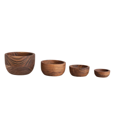 Acacia Wood Nesting Bowls, Natural - shopatgrace.com