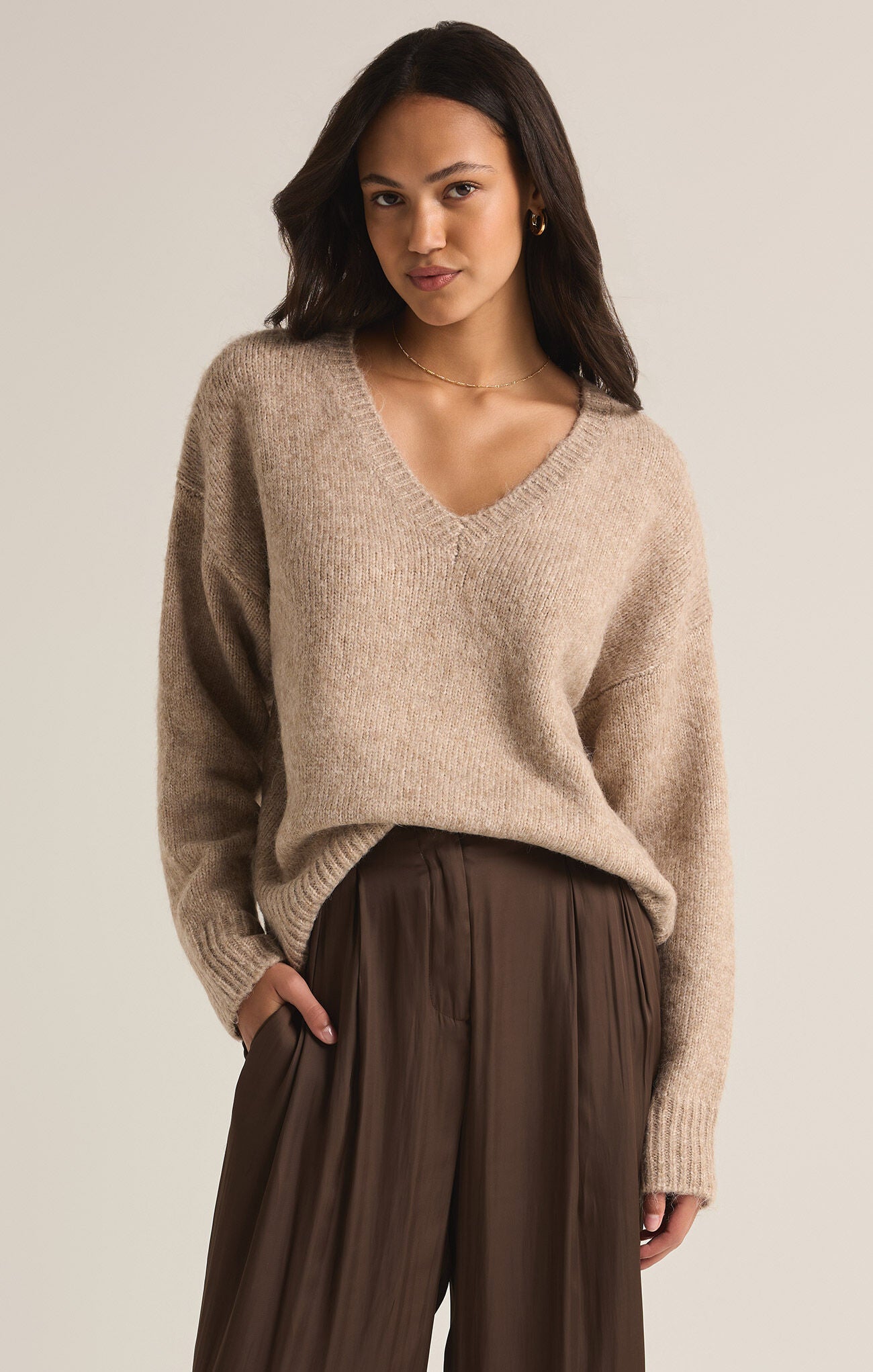 All I Want V-Neck Sweater - shopatgrace.com