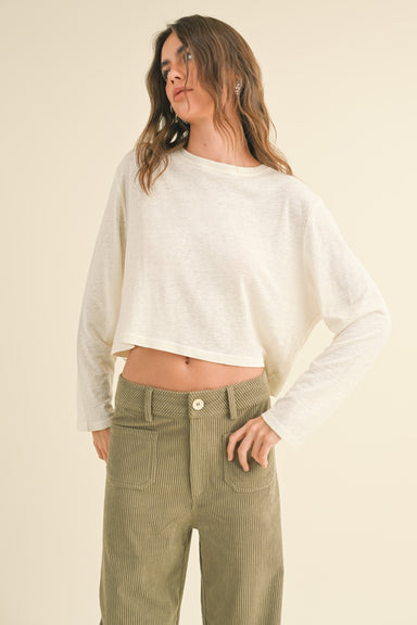 Amani Linen Tee - shopatgrace.com