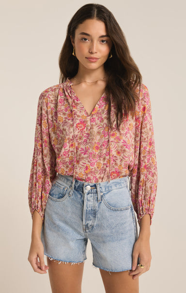 Carine Lima Floral Top - shopatgrace.com