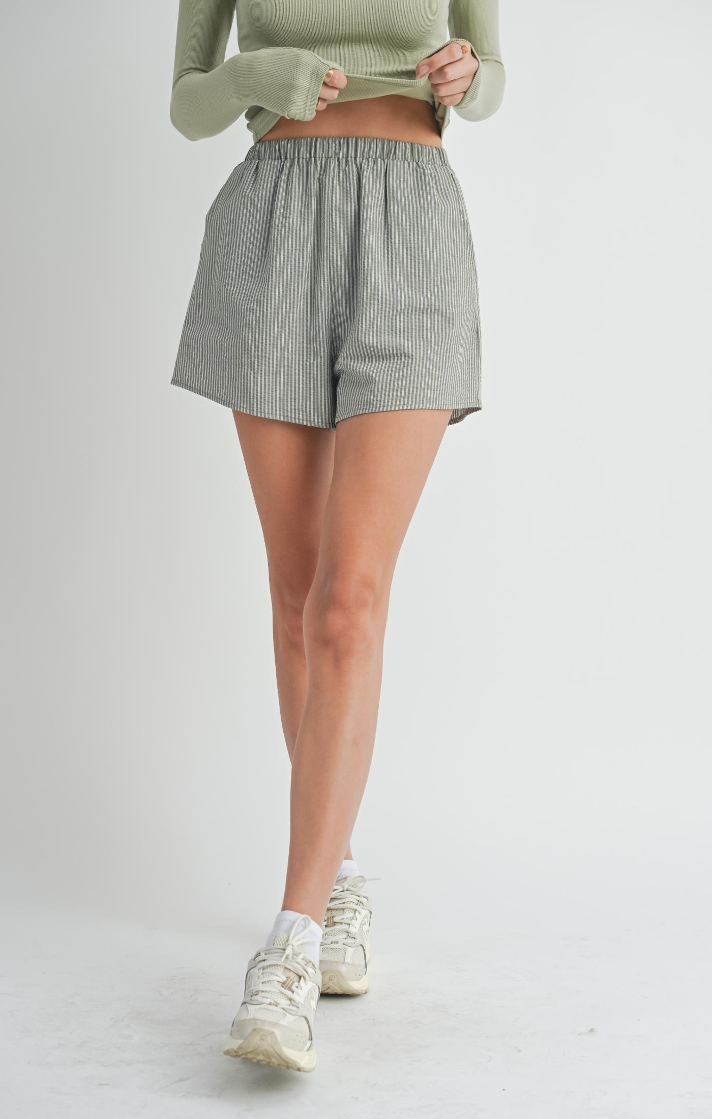 Effie Striped Shorts - shopatgrace.com