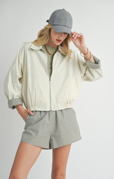 Effie Zip Up Reversible Jacket - shopatgrace.com