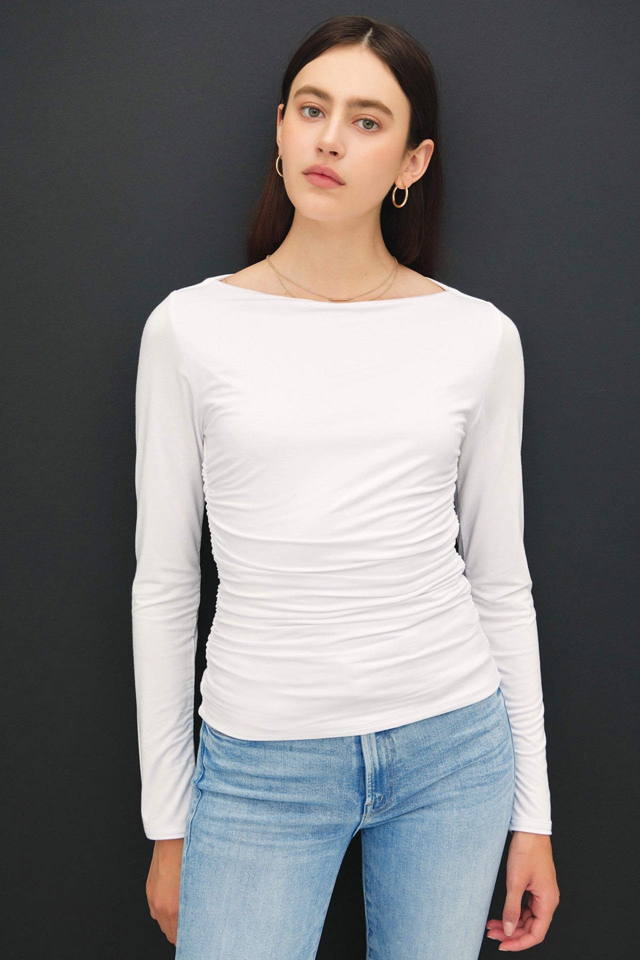 Ellis Boat Neck Tee - shopatgrace.com