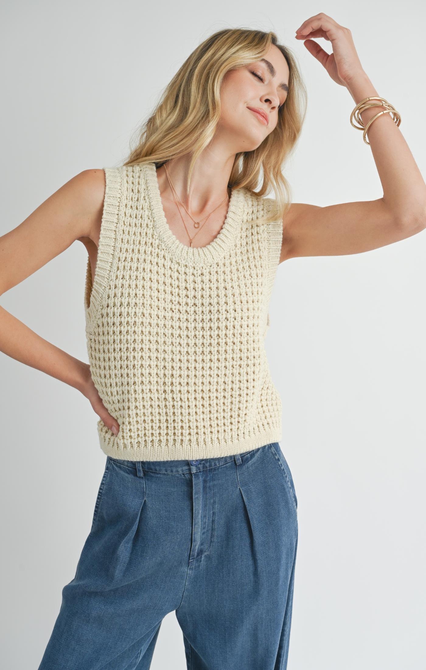 Elsie Sweater Tank - shopatgrace.com