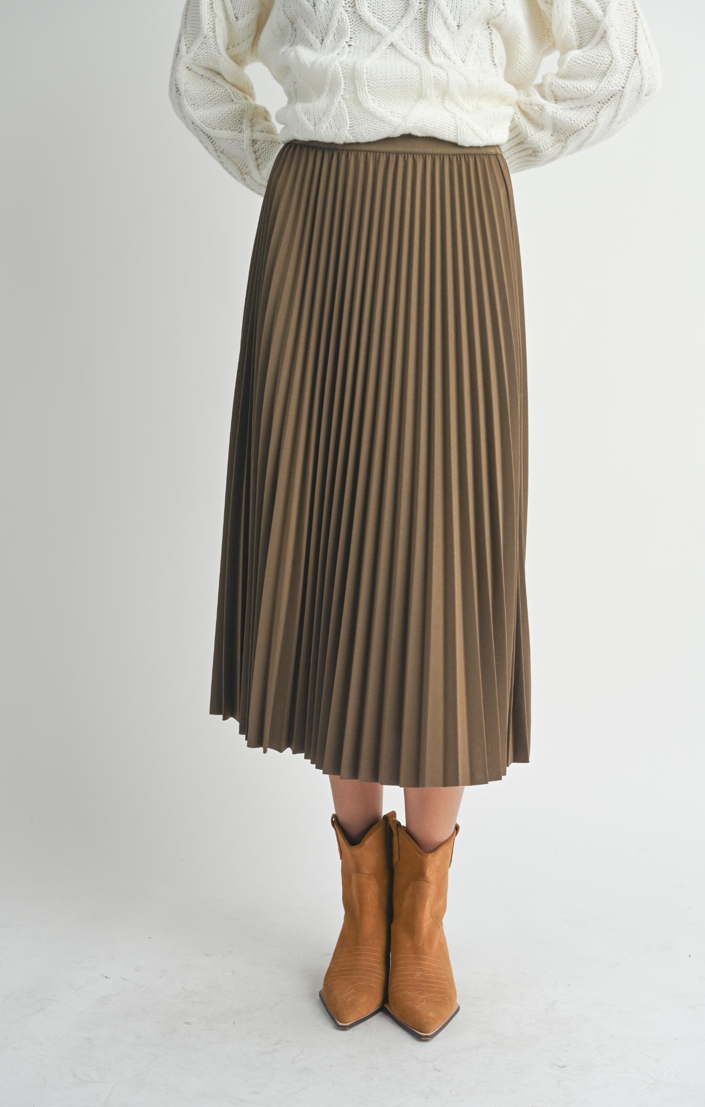 Full of Charm Pleated Midi Skirt - shopatgrace.com