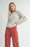 Irisha Diamond Pointelle Sweater - shopatgrace.com