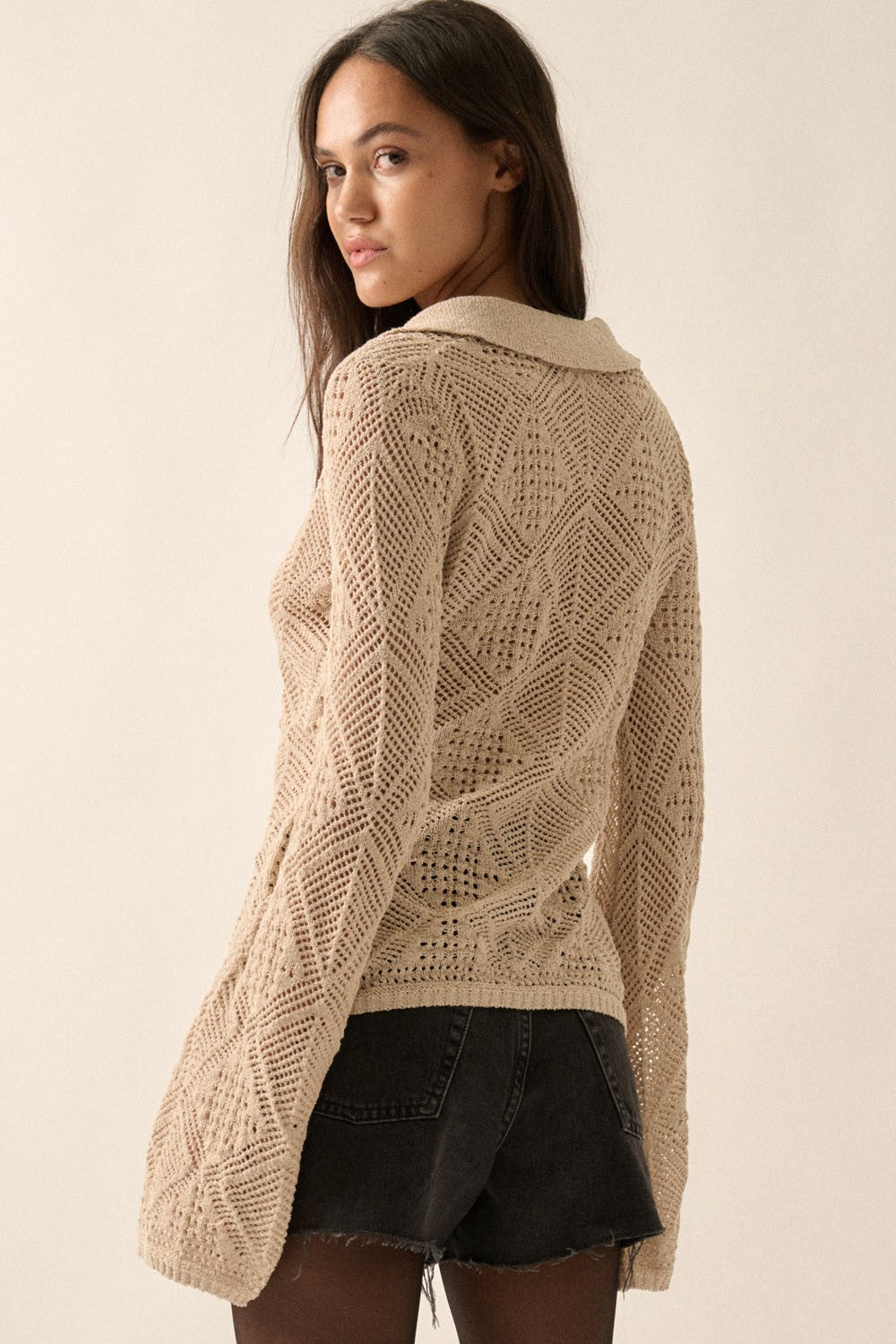 Kensley Bell Sleeve Cardigan - shopatgrace.com