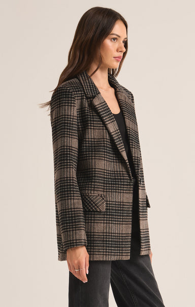 Kingston Relaxed Plaid Blazer - shopatgrace.com