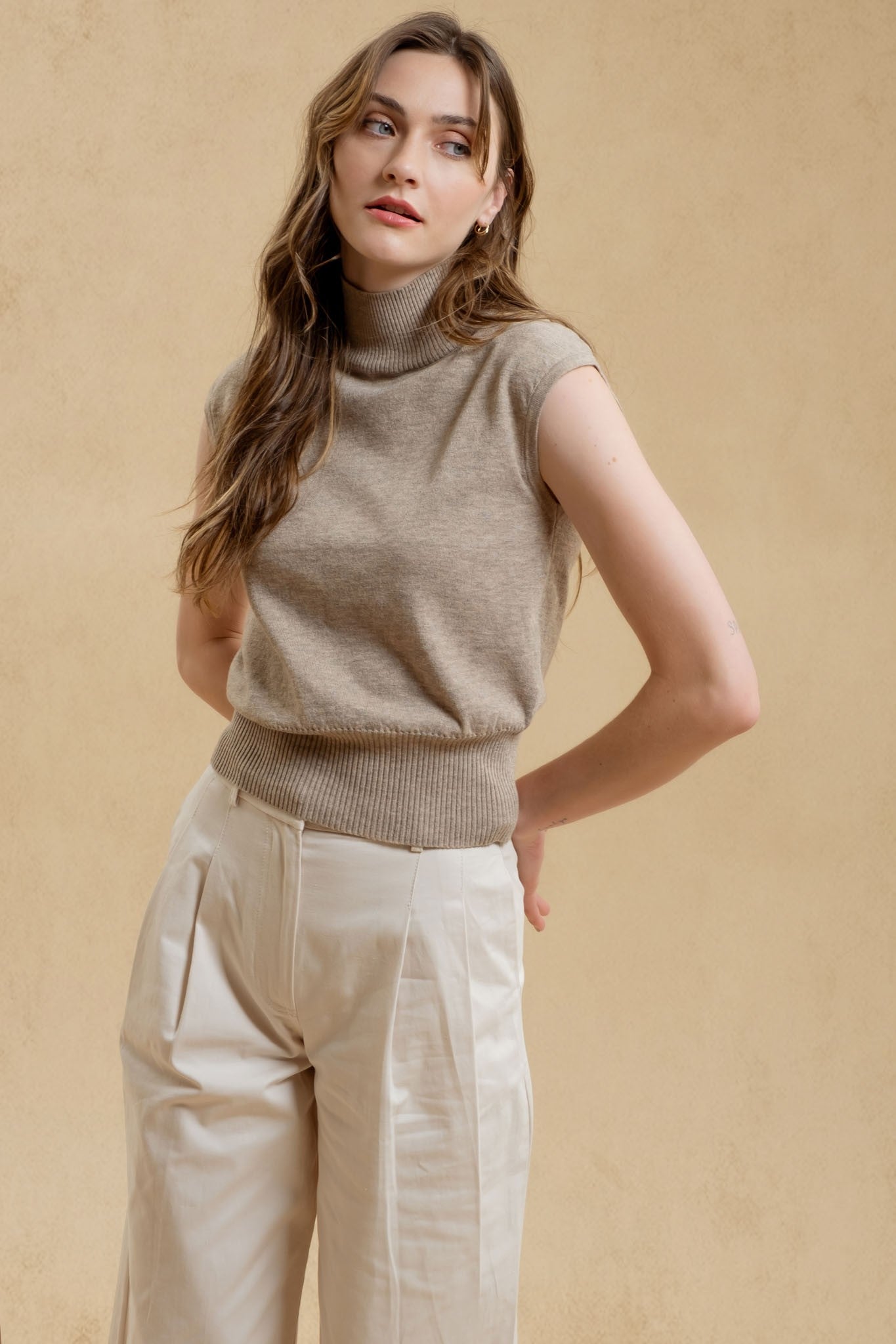 Kinslee Turtleneck Shell Top - shopatgrace.com