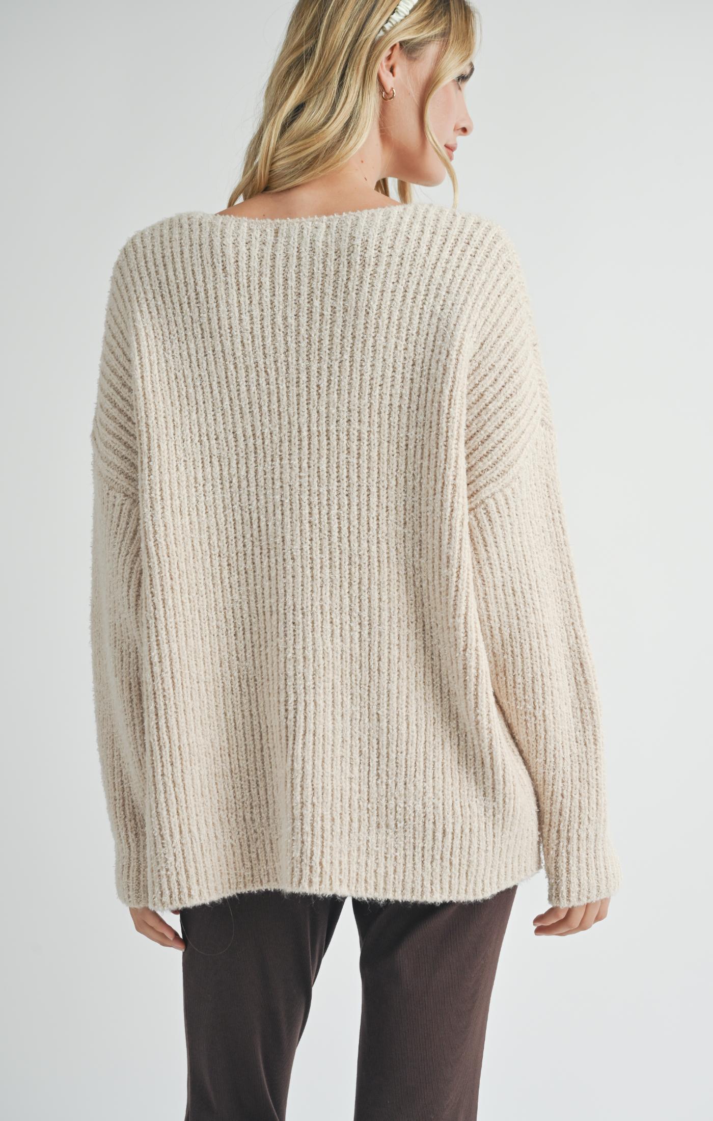 Malia V Neck Sweater - shopatgrace.com