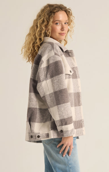 Preston Knit Plaid Jacket - shopatgrace.com