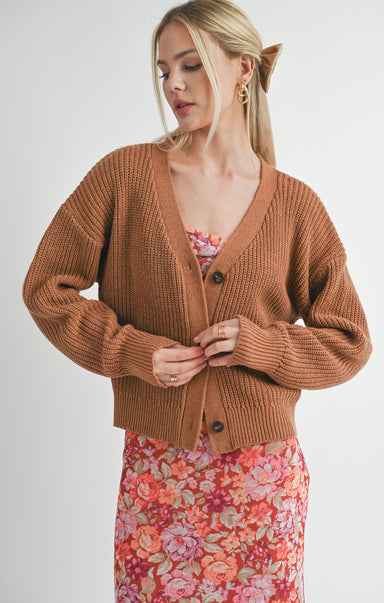 Riley Buttoned Cardi - shopatgrace.com