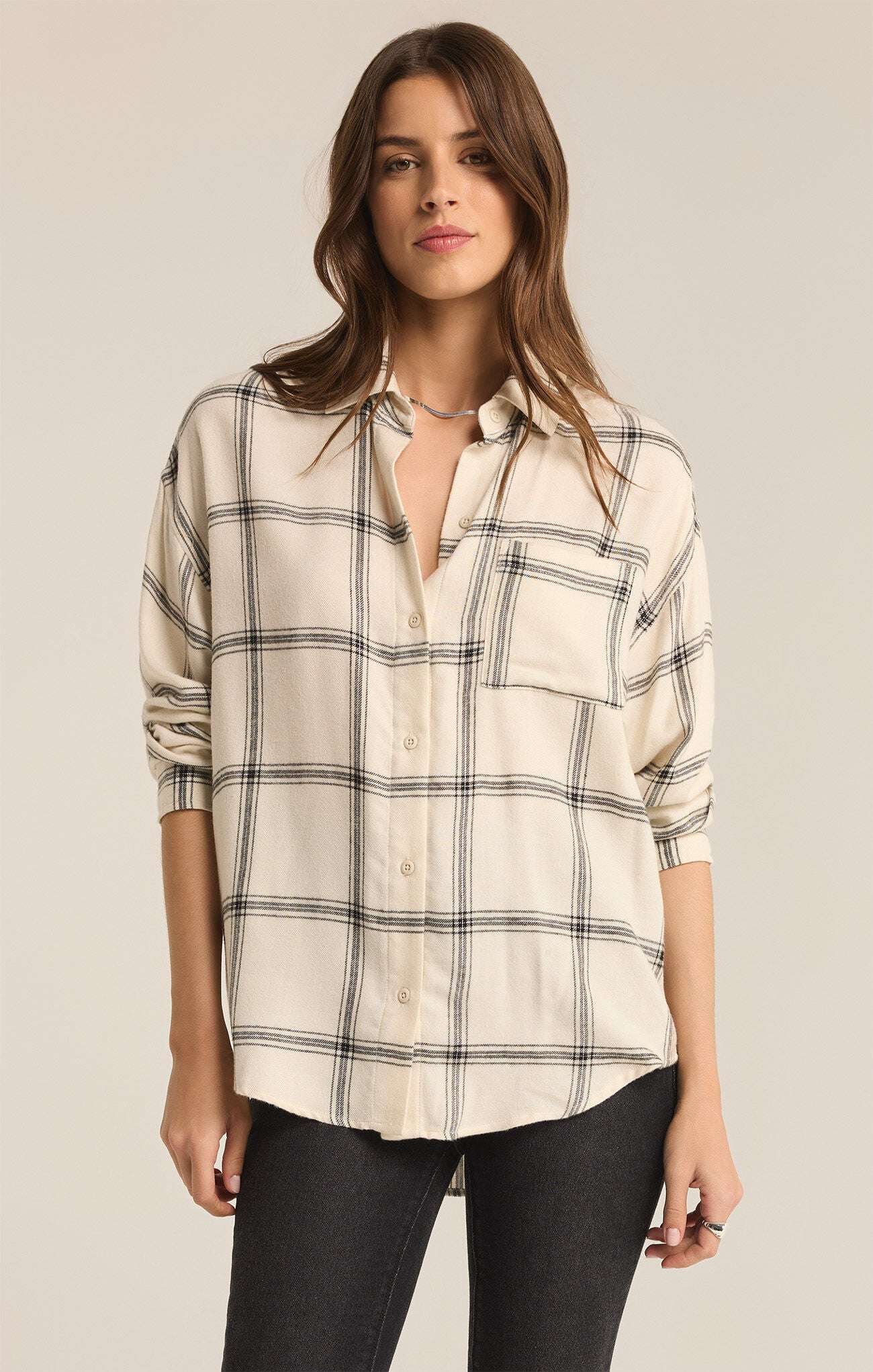 River Plaid Button Up - shopatgrace.com