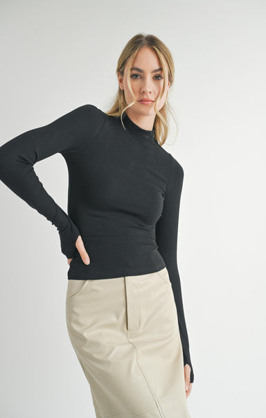 Ronan Turtleneck Knit Top - shopatgrace.com