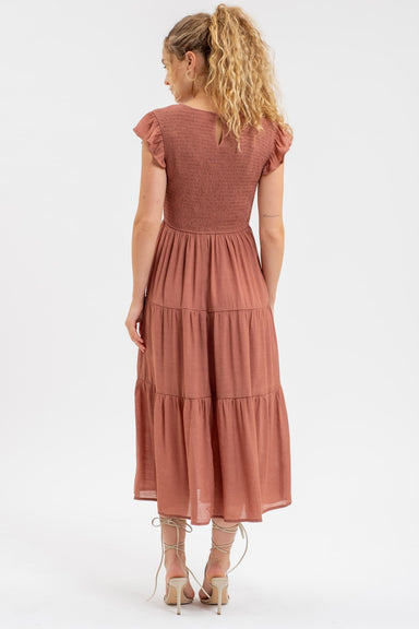 Savanna Tiered Midi Dress - shopatgrace.com