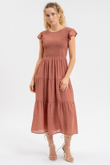 Savanna Tiered Midi Dress - shopatgrace.com