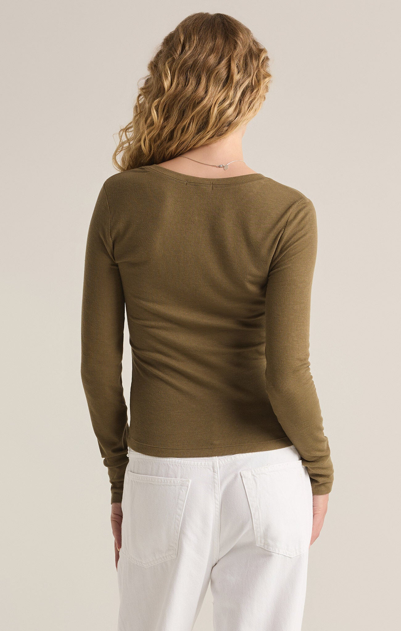 Scarlett Rib Henley - shopatgrace.com