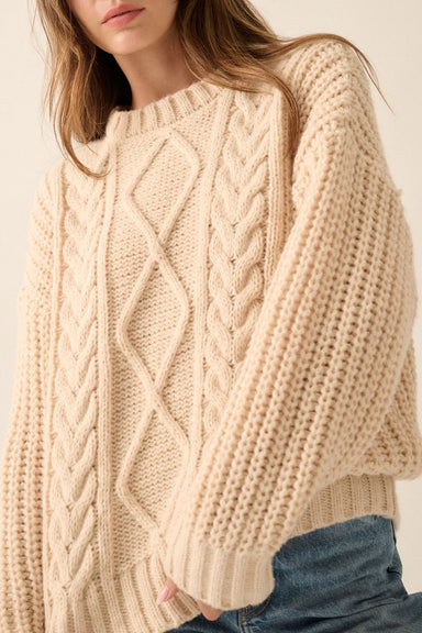 Taytum Cable Sweater - shopatgrace.com