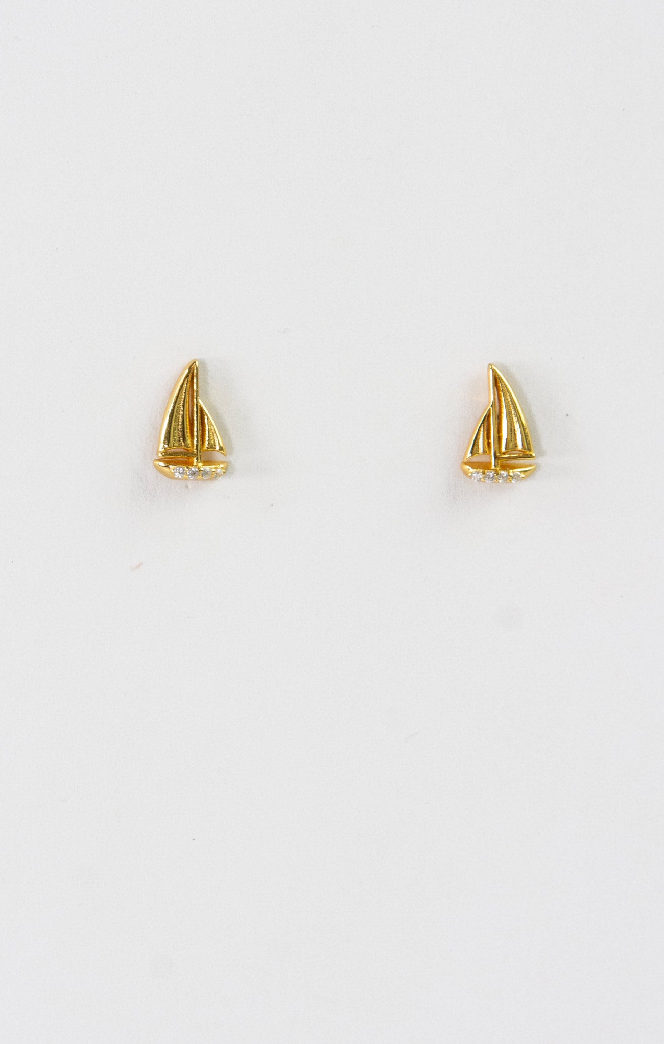 Zoe Petite Sparkling Sail Studs