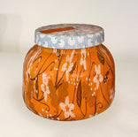 Carpi Blue Pattern Play, Pumpkin Dulce scent, jar candle