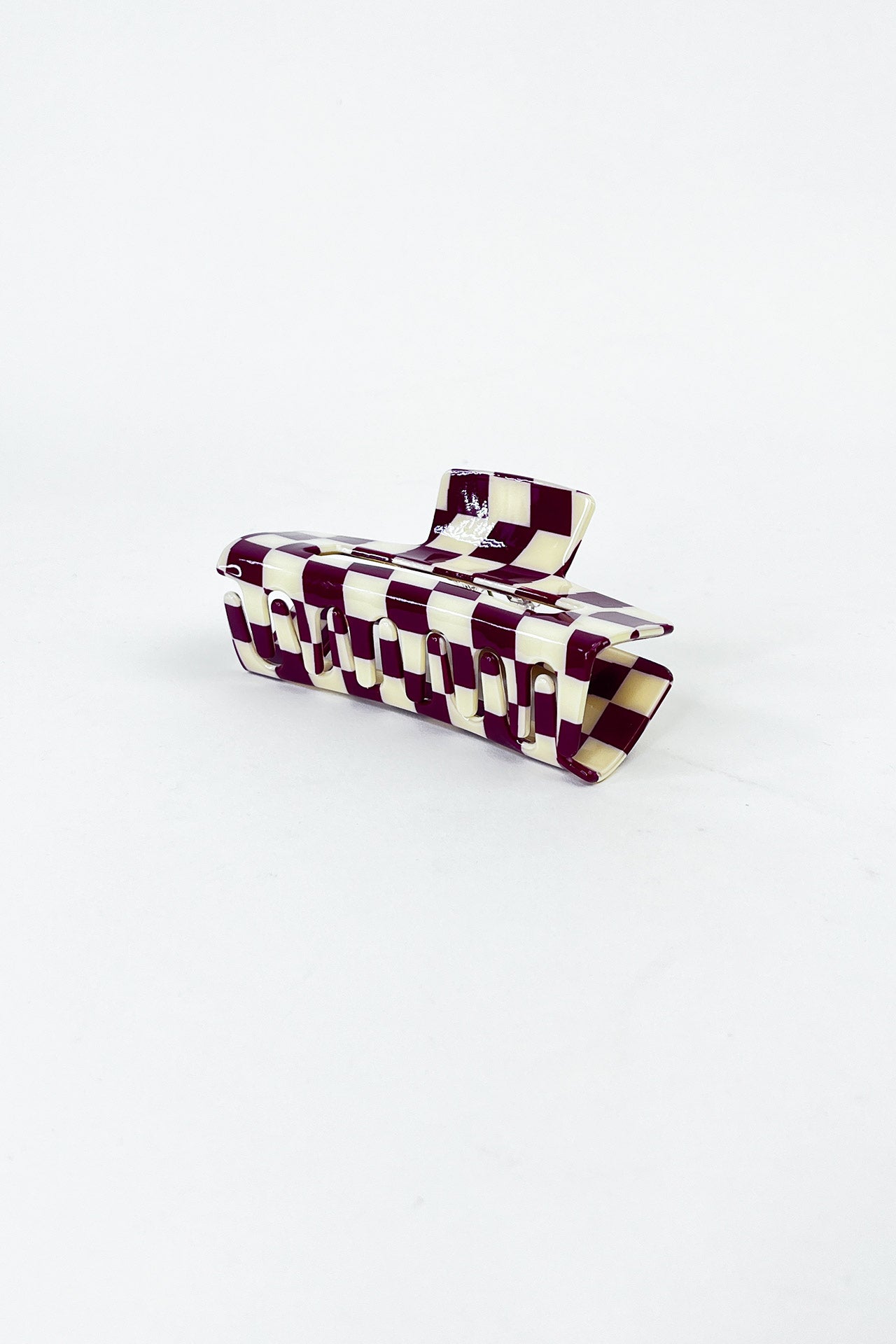 Lindsay Checkered Rectangle Clip