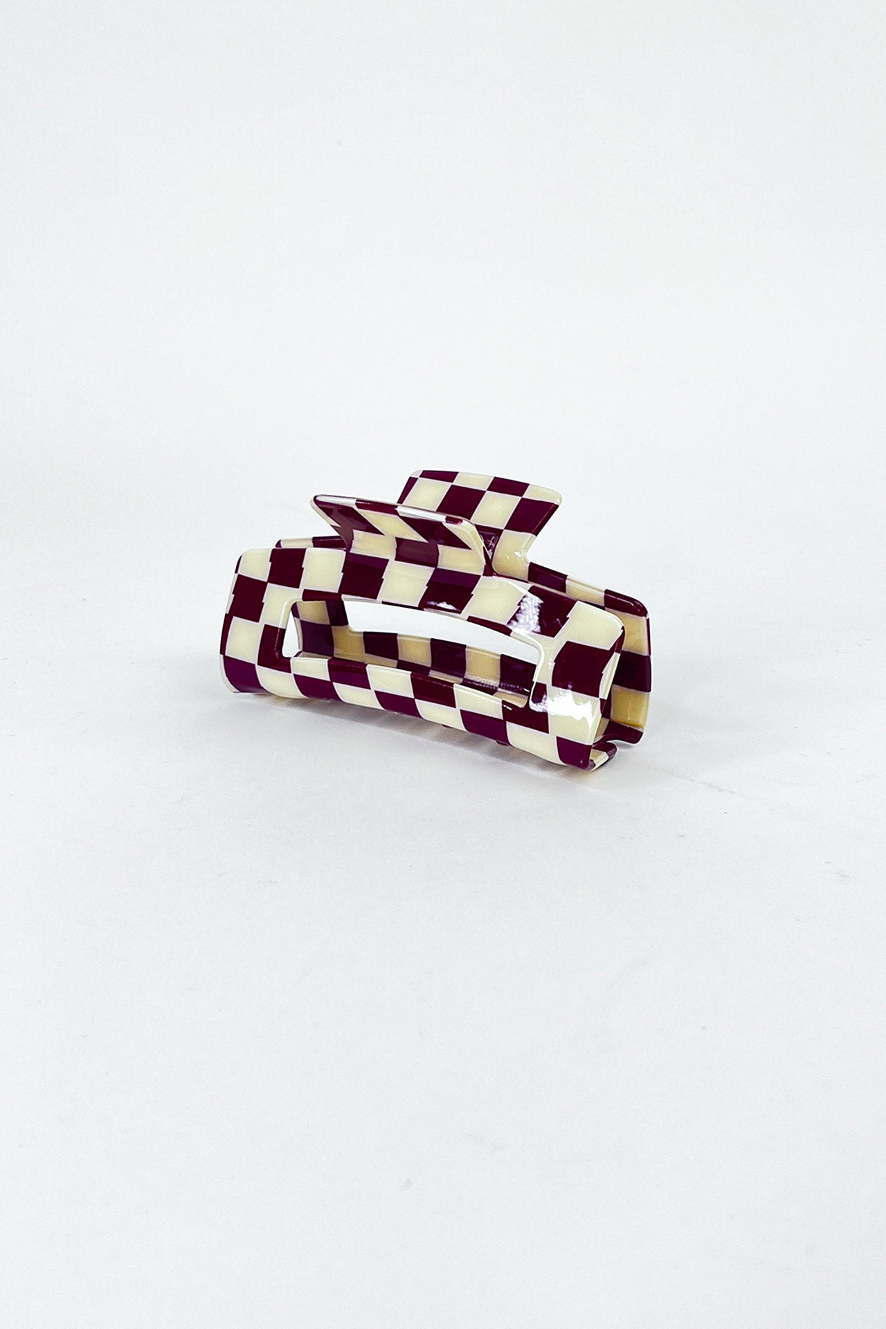 Lindsay Checkered Rectangle Clip