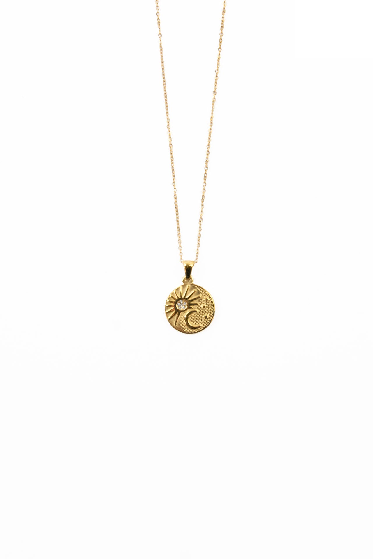 Romy Sun & Moon Coin Pendant Necklace