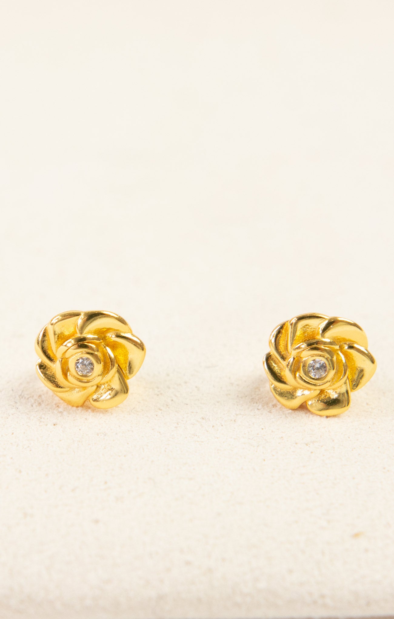 Kinsley's Gold Rosebud Studs