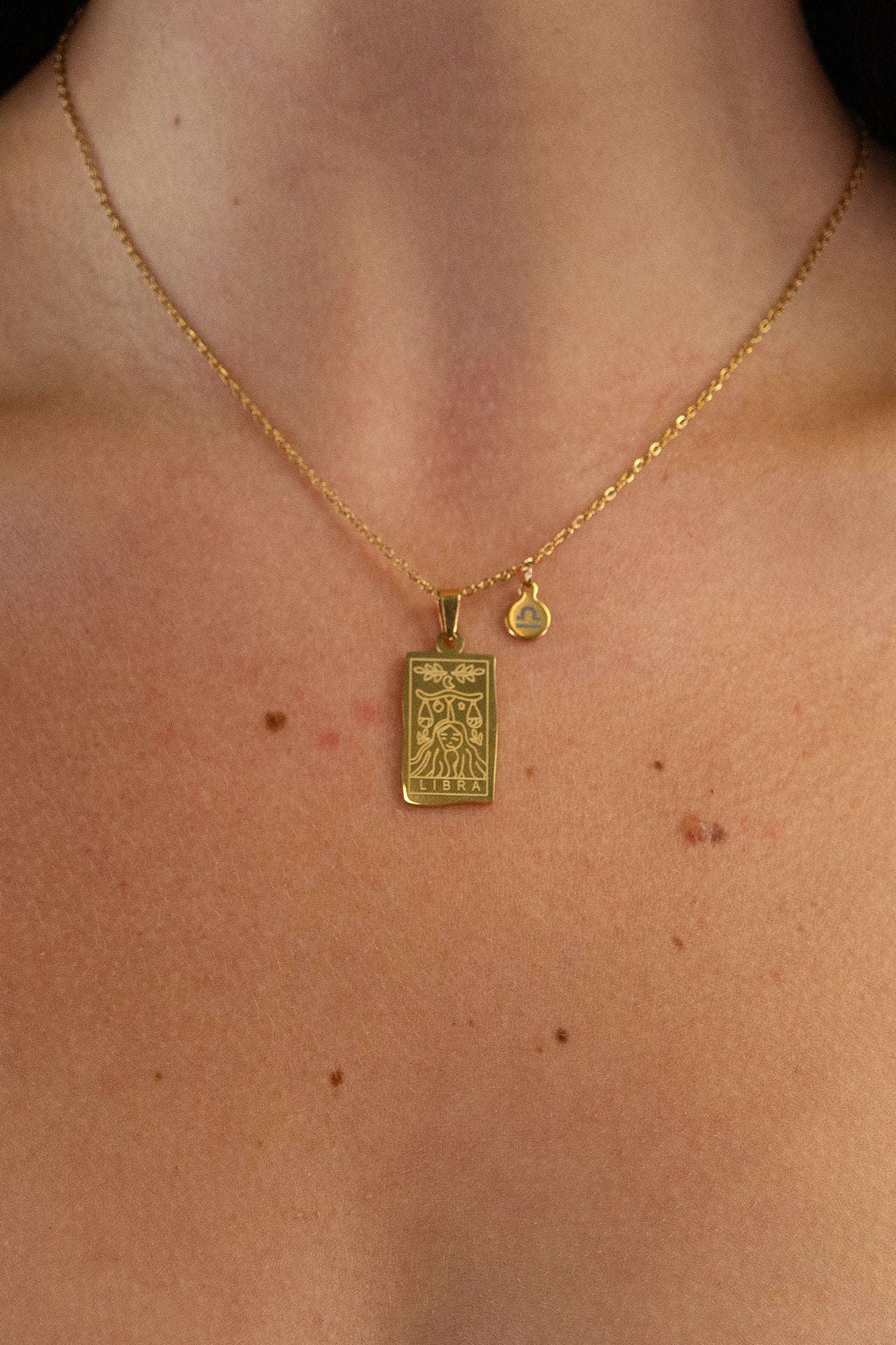 Vada's Zodiac Pendant Necklace - Libra - shopatgrace.com