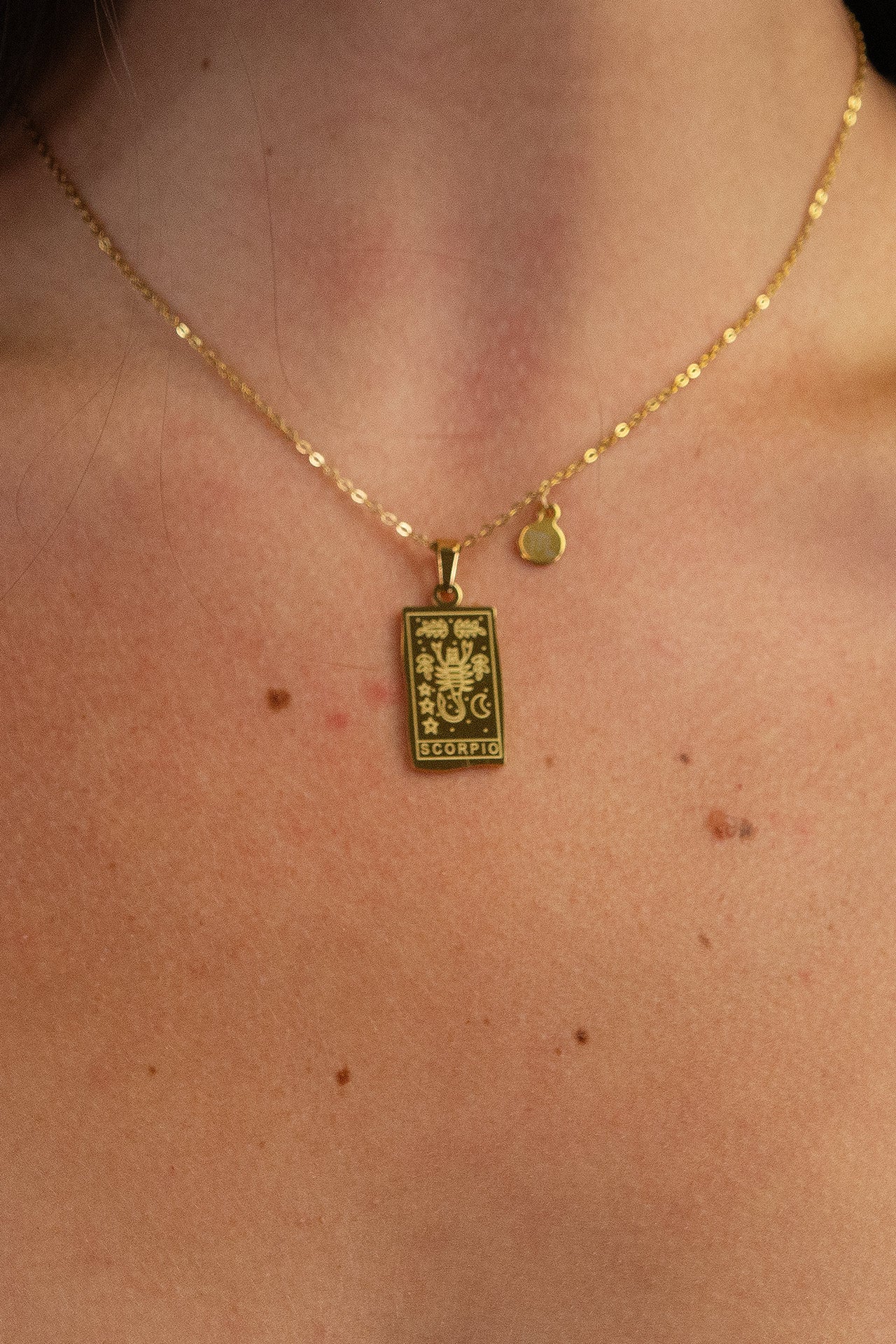 Vada's Zodiac Pendant Necklace - Scorpio - shopatgrace.com