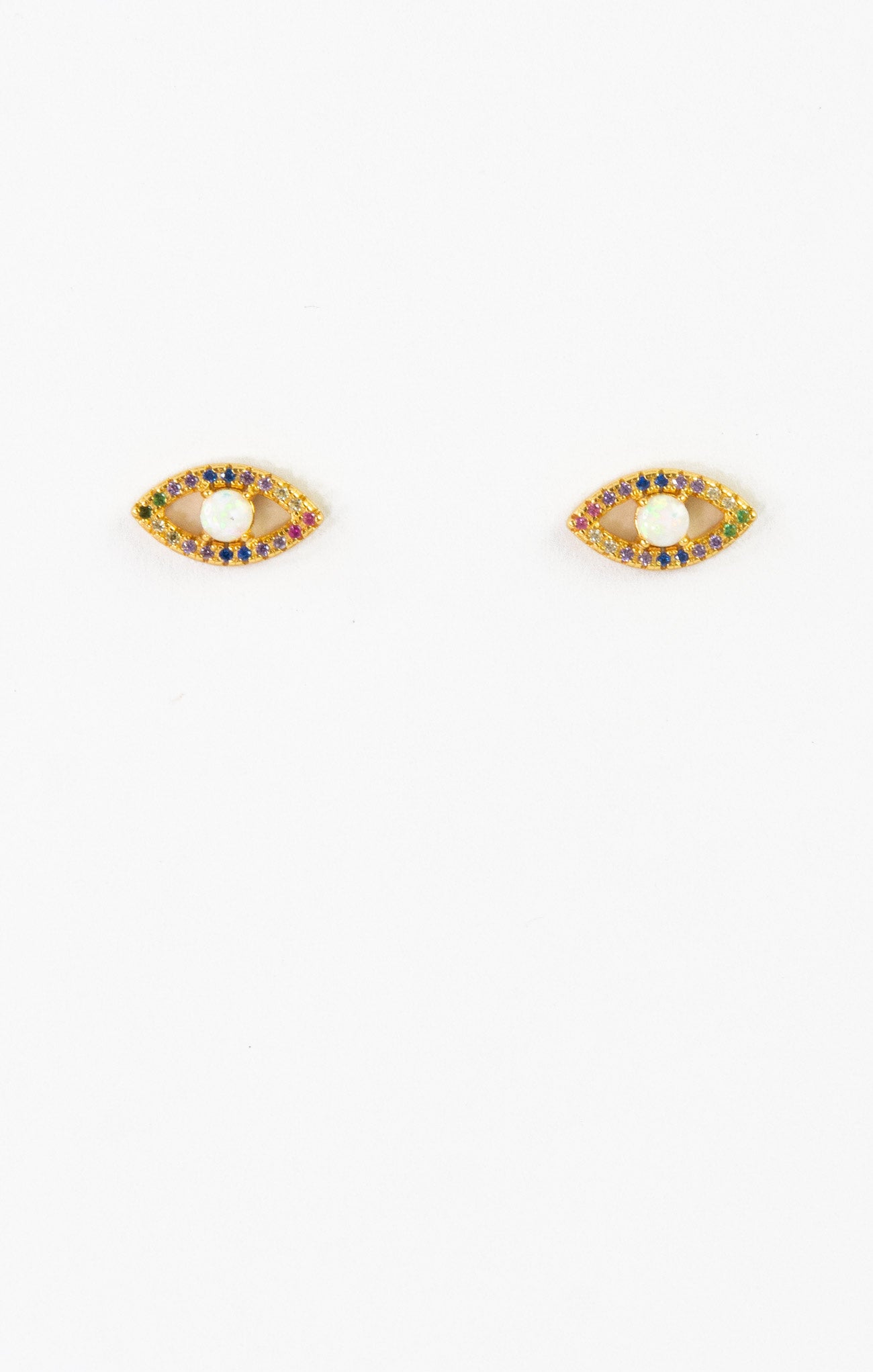 Reilly Opal Evil Eye Studs