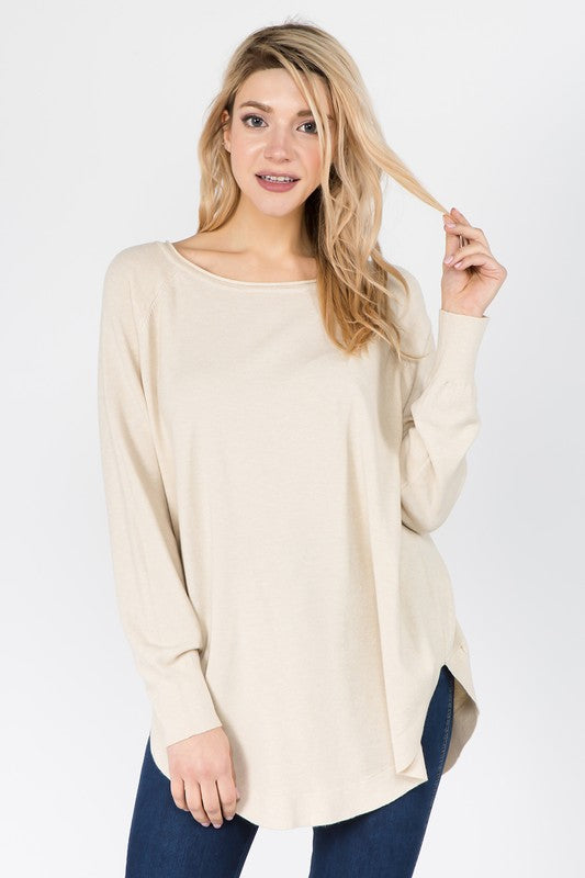 Boat Neck Cozy Sweater -  ShopatGrace.com