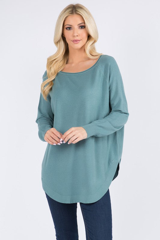 Boat Neck Cozy Sweater -  ShopatGrace.com